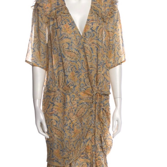 NEW Veronica Beard Dakota Paisley Silk Mini Dress - Picture 3 of 7